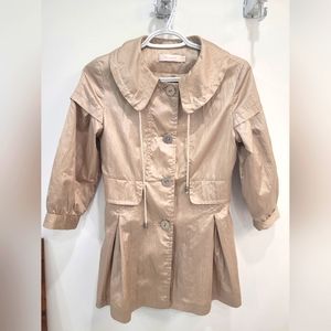 Women's Button Up Lightweight 3/4 Sleeve Jacket Coat